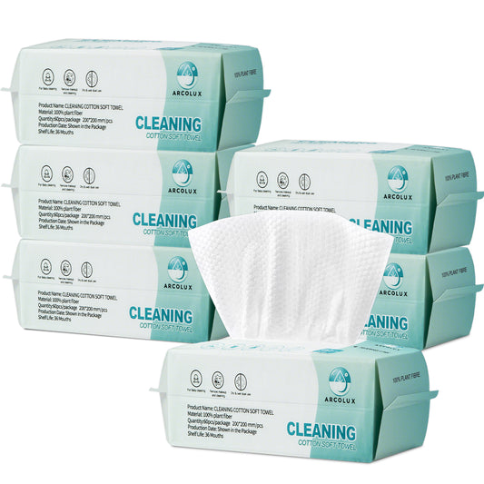 ARCOLUX Disposable Face Towels, 7.874” x 7.874“