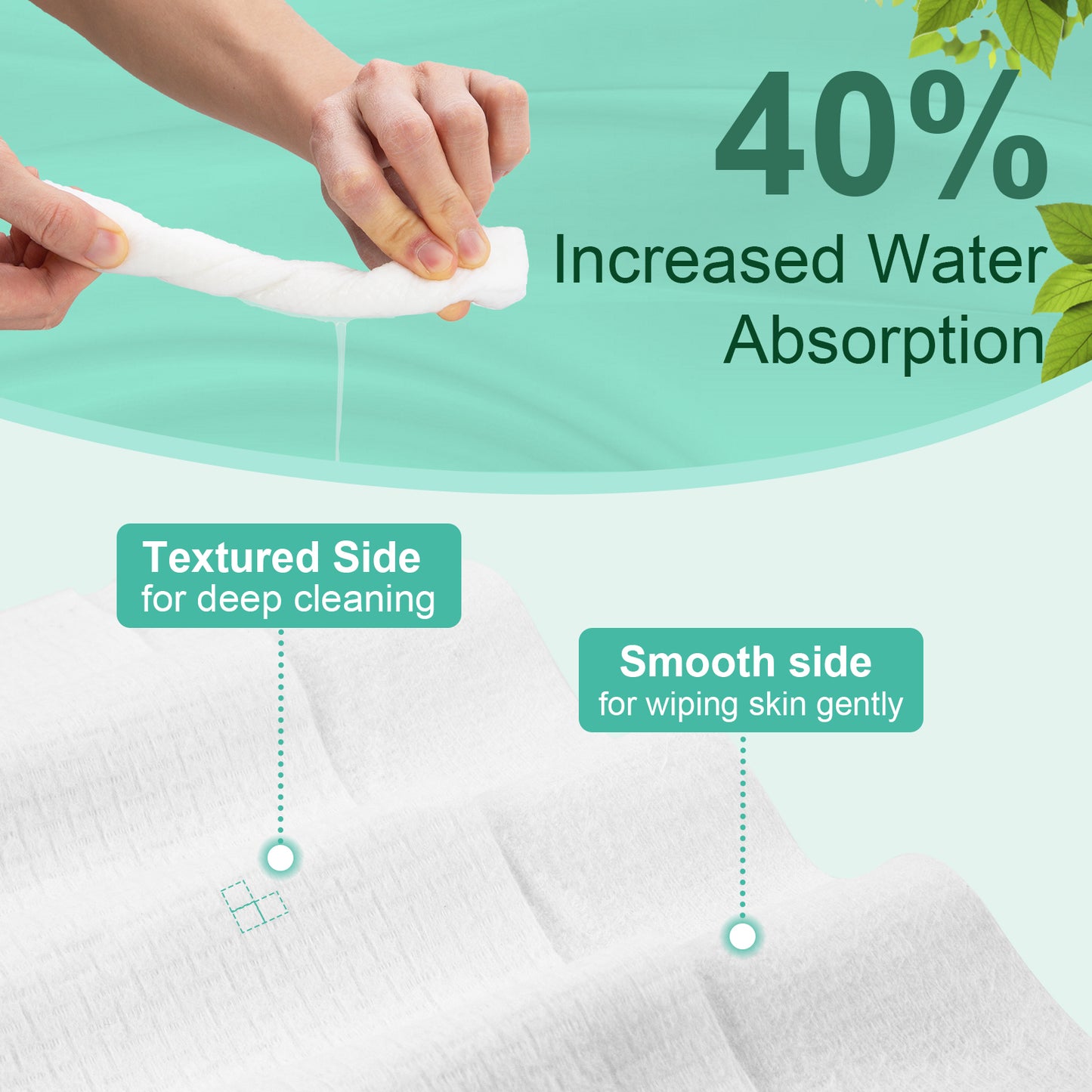 ARCOLUX Disposable Face Towels XL, 10"×12"