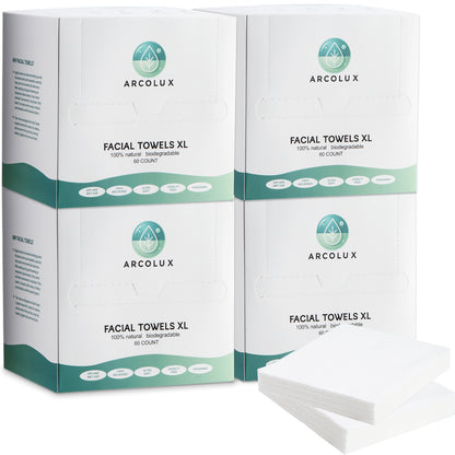 ARCOLUX Disposable Face Towels XL, 10"×12"
