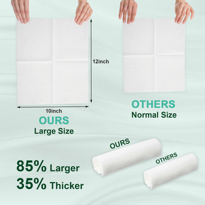 ARCOLUX Disposable Face Towels XL, 10"×12"