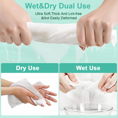 ARCOLUX Disposable Face Towels XL, 10"×12"
